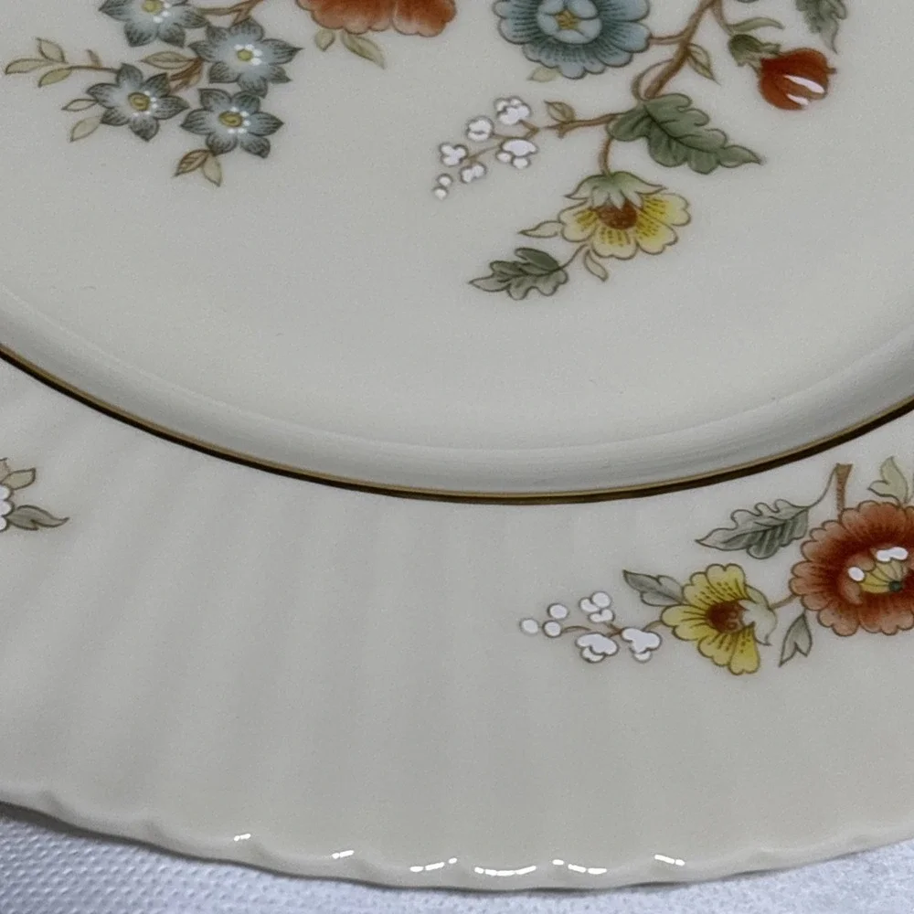 Lenox Temple Blossom Dinner Plate USA Made Fine China Floral 10.5